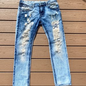 Two Toned Blue Jeans